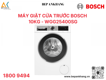 Máy giặt cửa trước BOSCH WGG25400SG Seri 6 10Kg Màu Trắng - Thương Hiệu Đức